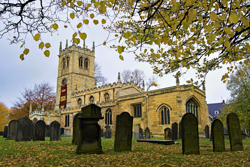 St Peter's Church, in Conisbrough, Doncaster, South Yorkshire, England